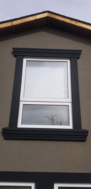 Exterior stucco window framing